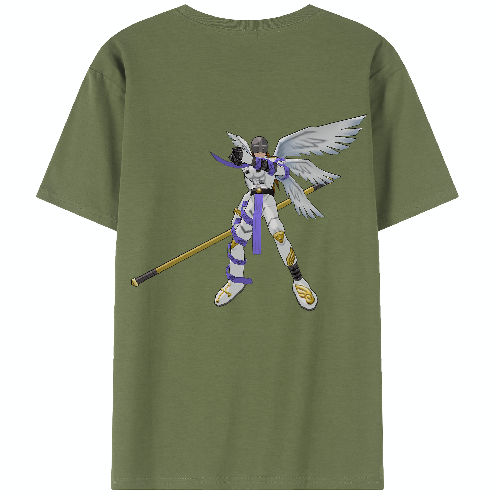 （画像用） Digimon デジタルモンスター/デジモン 綿100％半袖Tシャツ（背面プリント）